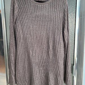 Grey Metallic Apt 9 Sweater Size XXL